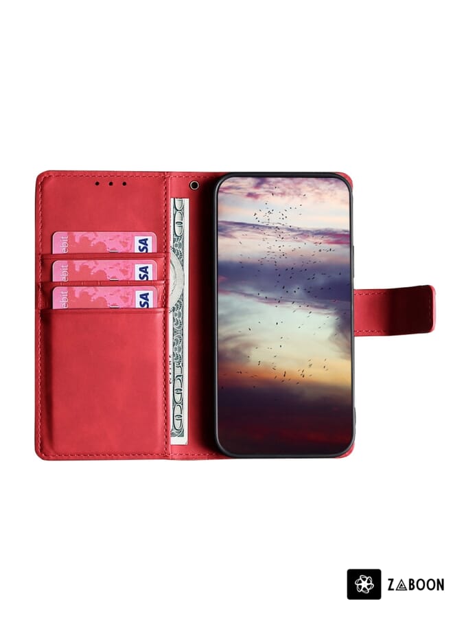 Zaboon Protective Case For Infinix Hot 20 4G Skin Feel Crocodile Magnetic Clasp Leather - Image 3