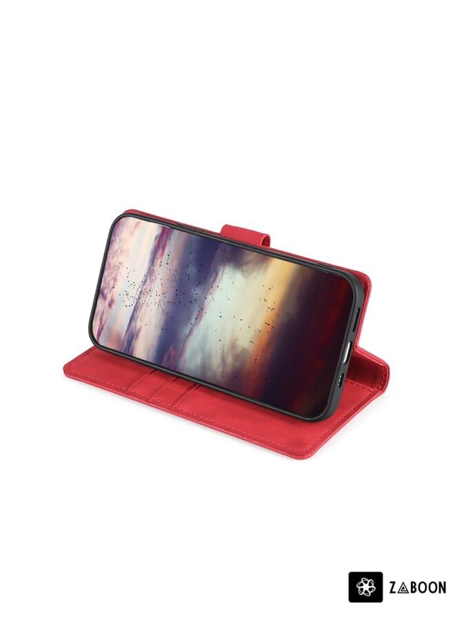 Zaboon Protective Case For Infinix Hot 20 4G Skin Feel Crocodile Magnetic Clasp Leather - Image 5