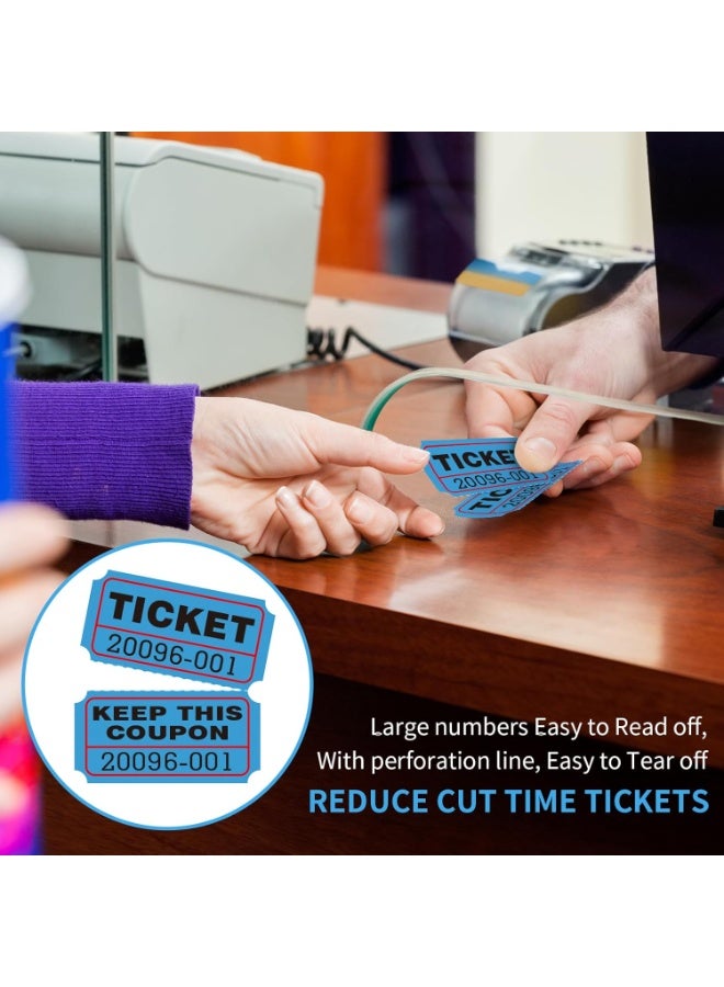 Raffle Tickets Double Rolls 2000 Per Roll 50/50 Raffle Tickets for Events,Carnivals, Entry, Class Reward, Prizes(Yellow） - Image 5