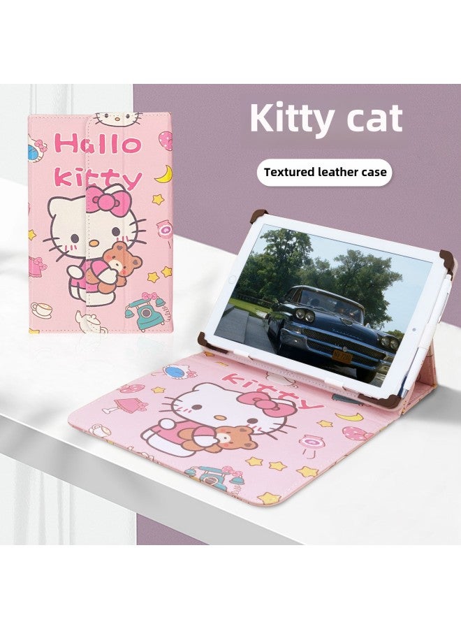 Wireless Bluetooth Keyboard And Mouse Suit For Apple Huawei Tablet PC Protective Cover 8-10.5 Inches Universal-Color:【kitty Cat】single Protective Case-Product Type:Suitable For 【size 25*16*1cm】 And Can Be Used On Mobile Phones And Tablets Within # No Camera Hole - Image 1
