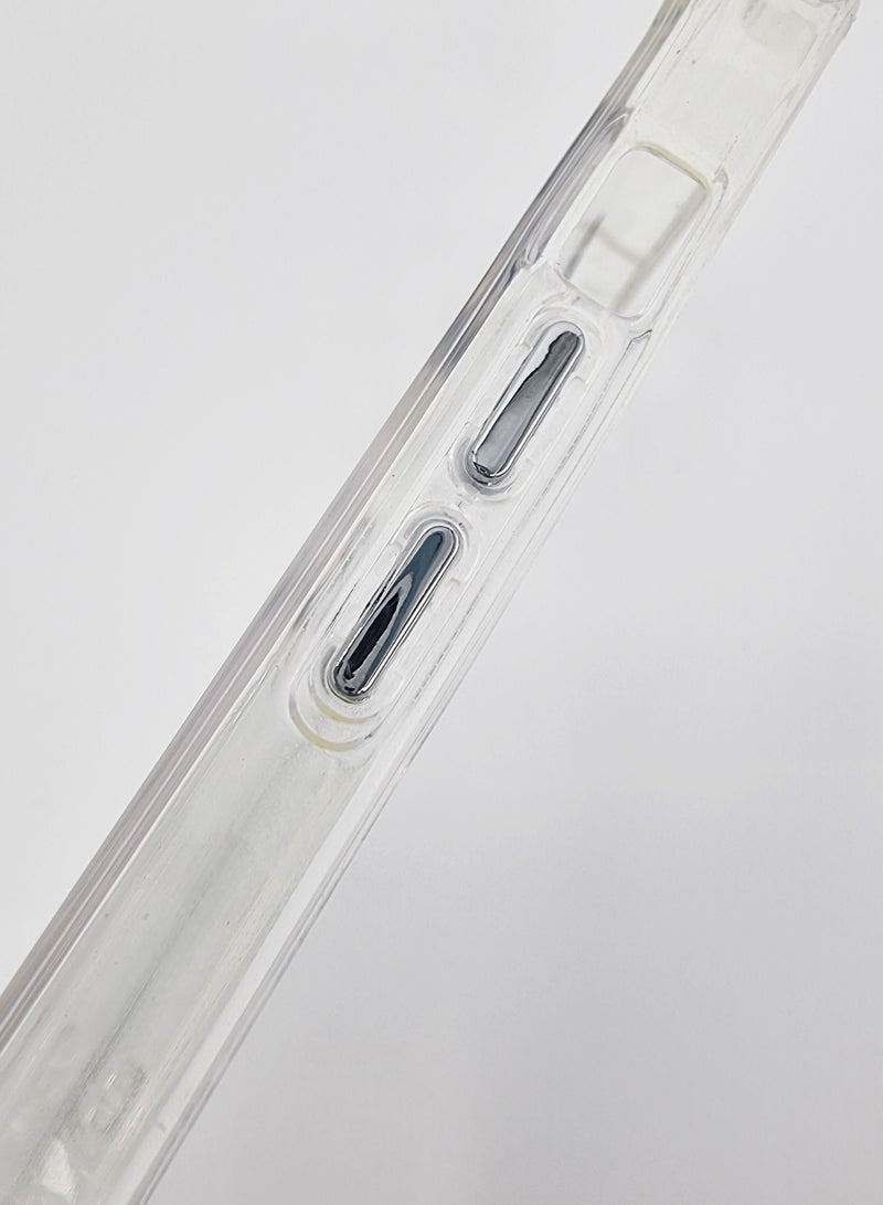 Transparent iPhone 13 Pro Mobile Cover With Pink Camera Edges - Image 4