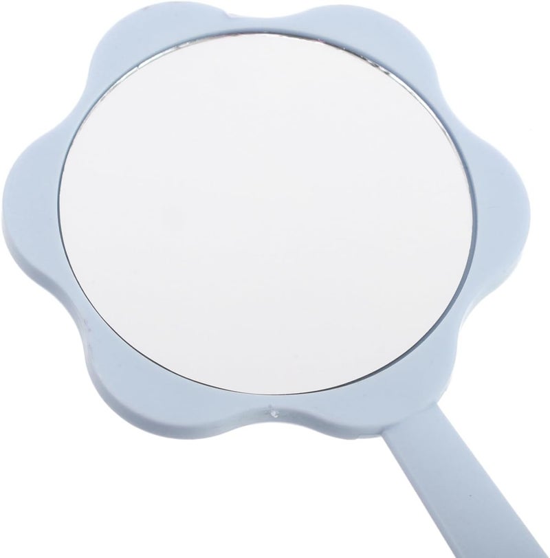 GALPADA 3pcs Portable Handheld Hairdressers Beauty Mirror with Handle Compact Travel Makeup Mirrors for Salon Barber and Personal Use in White Pink Blue Random Color - Image 3