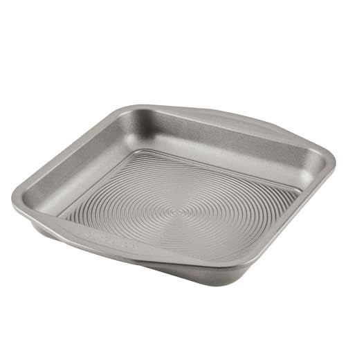 Circulon 51135 Total Nonstick Baking Pan Nonstick Cake Pan Square 9 Inch Gray