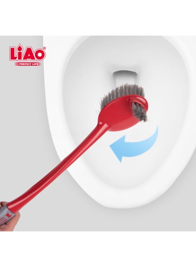 لياو فرشاة مرحاض قوية LIAO D130010 بشعيرات متينة – أداة تنظيف قوية للحمام - Image 4