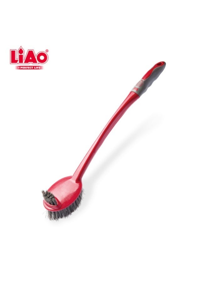 لياو فرشاة مرحاض قوية LIAO D130010 بشعيرات متينة – أداة تنظيف قوية للحمام - Image 1