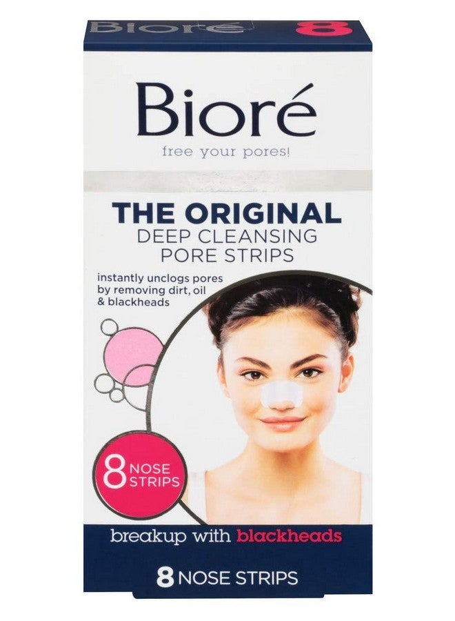 Biore Deep Cleansing Pore Strips 8 Count Nose (3 Pack) - Image 1