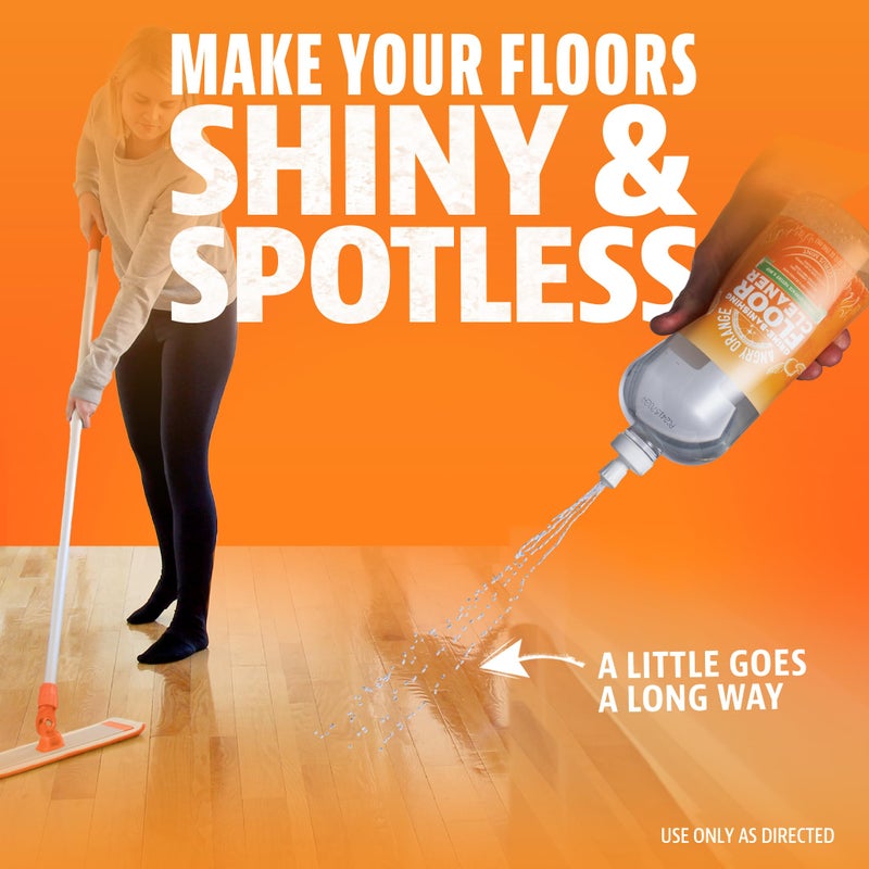 ANGRY ORANGE Spray and Go Floor Cleaner - Citrus Mint - 32 oz - Value 2 Pack - Image 5
