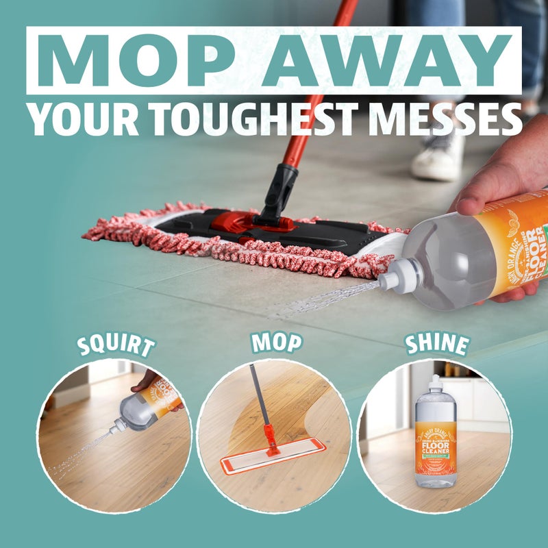 ANGRY ORANGE Spray and Go Floor Cleaner - Citrus Mint - 32 oz - Value 2 Pack - Image 4