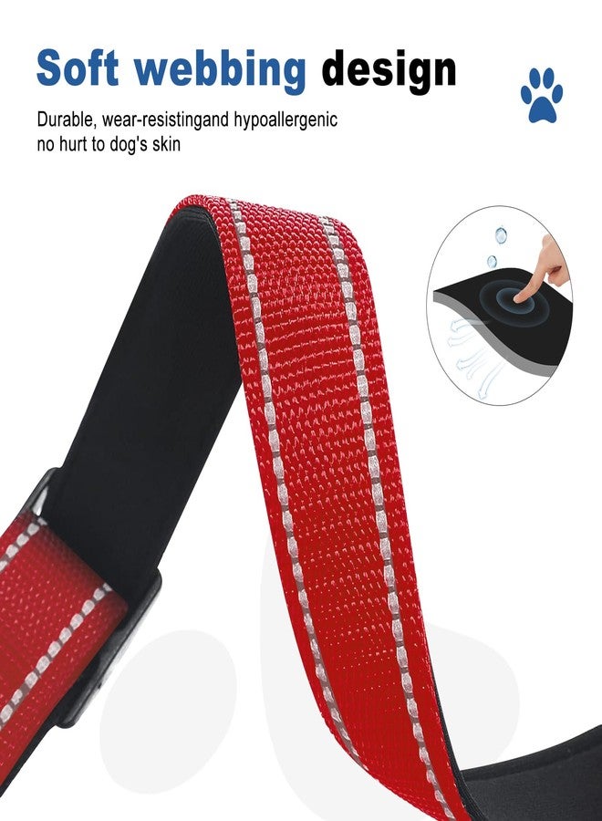 طوق مارتينجال عاكس للكلاب. طوق للكلاب مزود بإبزيم سريع الفتح. طوق نايلون ناعم مبطن قابل للتعديل وجيد التهوية، مناسب للجراء والكلاب الصغيرة والمتوسطة والكبيرة. - Image 3