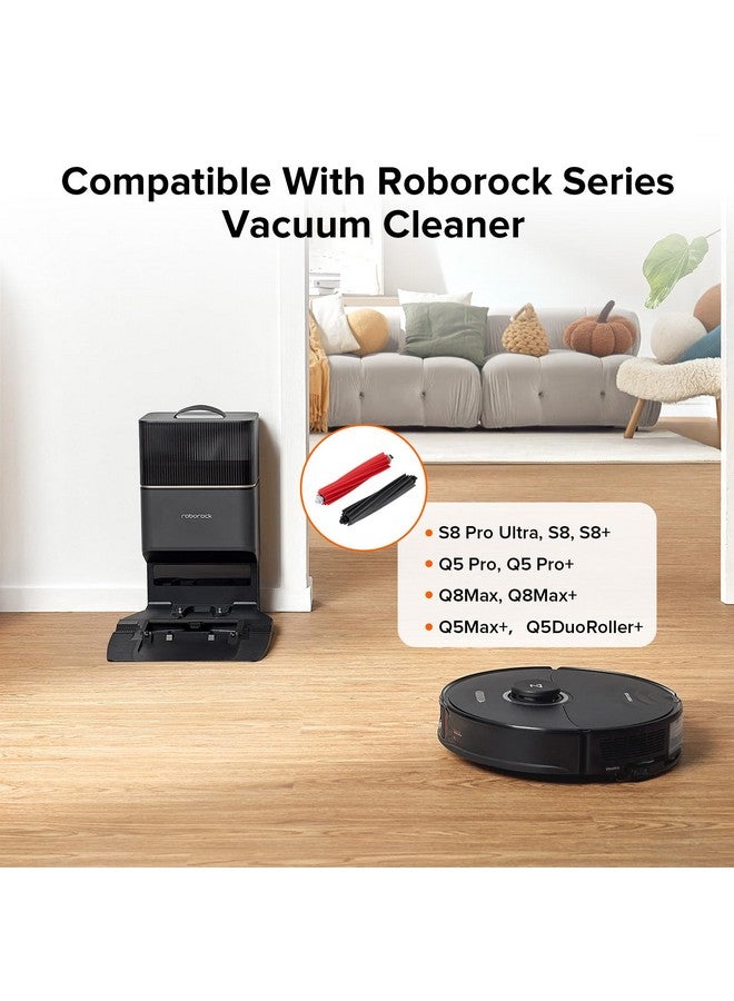 Roborock Dual Main Brush Replacement for S8, S8+, Q5 Pro, Q5 Pro+, Q8Max and Q8Max+ Robot Vacuum Cleaner, Two Roller Brushes Included - Image 2