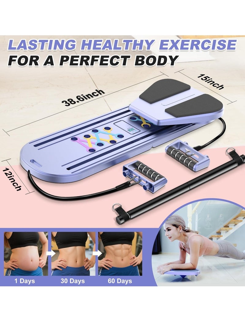 Jourvent Pilates Board 2025 - 8-in-1 Portable Foldable Reformer Set for Home Workouts - Image 5