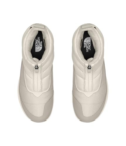 THE NORTH FACE Women's ThermoBall Progressive Zip Up II Snow Boot | Insulated & Waterproof, Rubber Outsole, Gardenia White/Silver Grey, 8 - Image 2