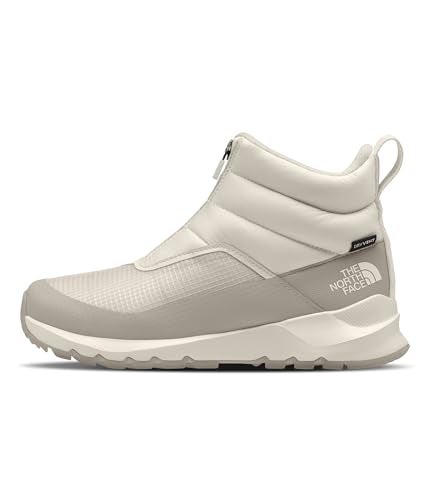 THE NORTH FACE Women's ThermoBall Progressive Zip Up II Snow Boot | Insulated & Waterproof, Rubber Outsole, Gardenia White/Silver Grey, 8 - Image 1