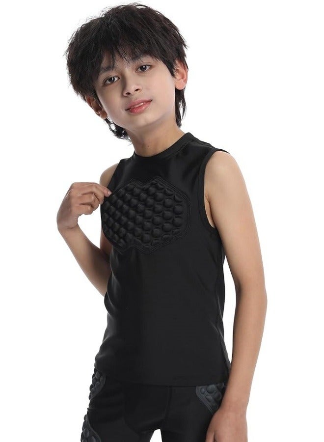 general Baseball Chest Protection Shirt for Teens and Kids, Heart Protection Sternum Protection Vest for Basketball Football Goalkeeper Catcher - Image 3