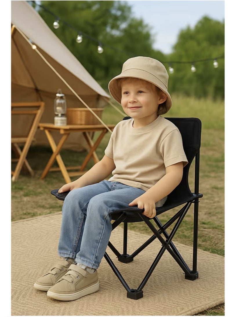 Denx Pack Of 2 Portable Kids Camping Chair with Carry Bag – Foldable Outdoor Child Camping Chair for Boys & Girls Ages 3 to 7 – Lightweight, Durable, Easy to Carry – Compact Size [ 63cm Height x 35cm Width x 35cm Depth ] – Random Fun Designs for Camping, Picnic, Travel & Beach - Image 3