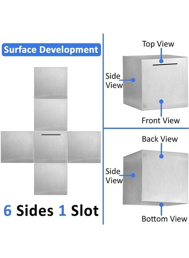 Beauenty Stainless Steel Money Saving Box Money Saving Box - Image 3