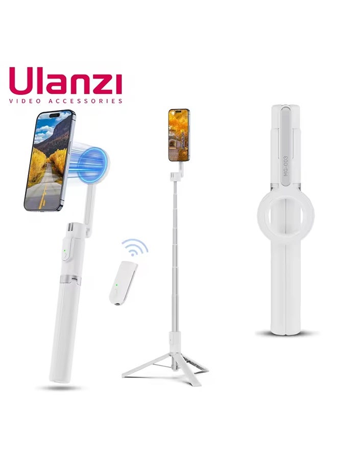 يولانزي حامل ثلاثي القوائم للهواتف الذكية Ulanzi MG-003 Magsafe مكون من 7 أقسام وجهاز تحكم لاسلكي مغناطيسي قابل للفصل لهاتف iPhone 16 15 14 13 12 عصا سيلفي - Image 1