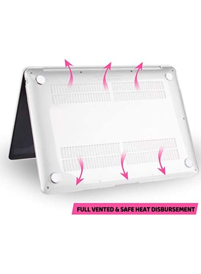 Rubberized Hard Shell Case Compatible with MacBook Air 13 inch 2026---2022 M5 M4 M3 M2( Model A3449/A3240/A3113/A2681),Frosted Transparent - Image 5
