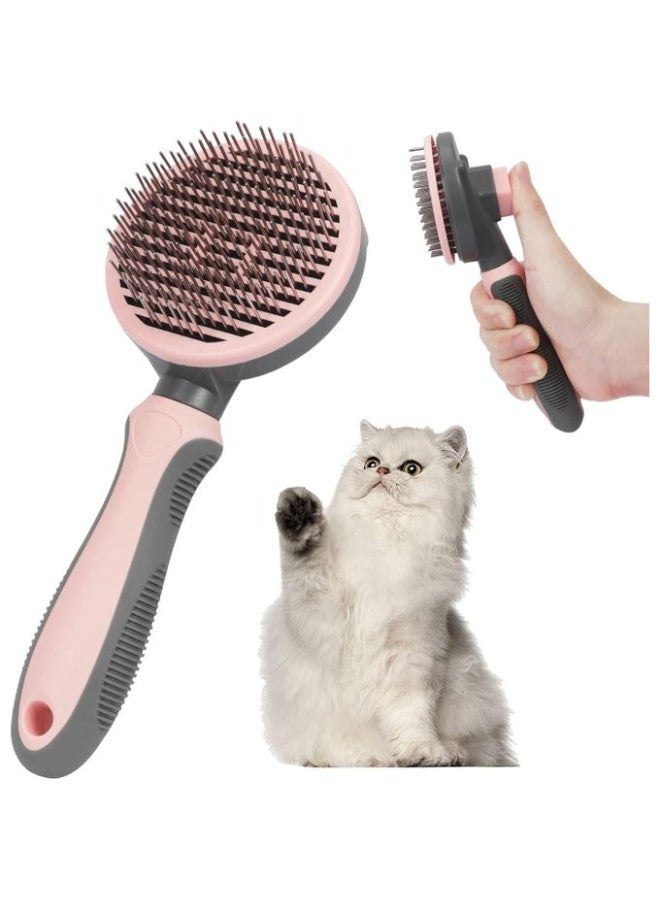فرشاة تنظيف ذاتي لتساقط شعر الكلاب والقطط، أداة إزالة المعطف السفلي السائب مع خاصية التدليك، مناسبة للحيوانات الأليفة ذات الشعر الطويل والقصير - Image 1