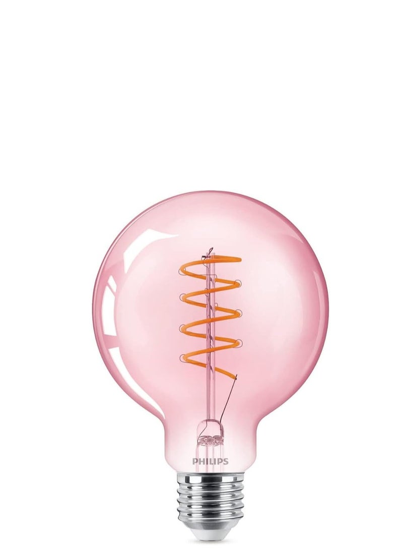 Philips Classic LED Bulb 4.5-25W E27  Pink dimmable - Image 3