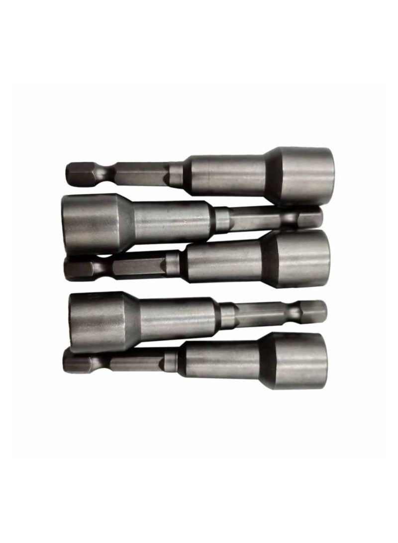 مقبس الجوز المغناطيسي للحفر 3/8 مللي متر مقبس الجوز الحفر قوي المغناطيسي الكروم الفاناديوم CRV 5 قطعة مجموعة - Image 2
