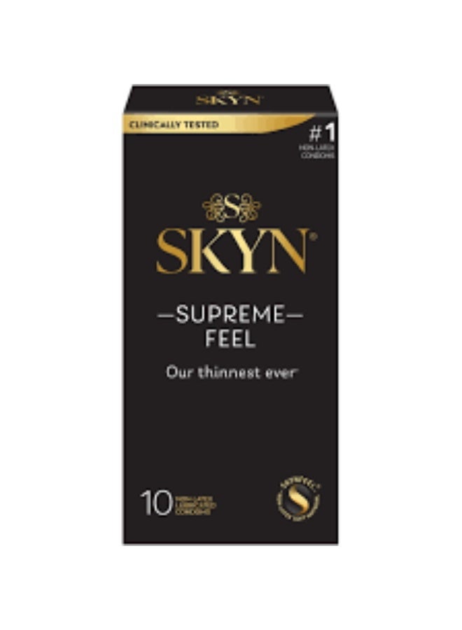 SKYN كوندومز سكايين سوبرم فيل ألترا ثين غير لاتكس 10 قطع - Image 2