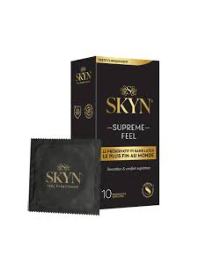 SKYN كوندومز سكايين سوبرم فيل ألترا ثين غير لاتكس 10 قطع - Image 1