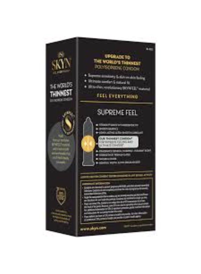 SKYN كوندومز سكايين سوبرم فيل ألترا ثين غير لاتكس 10 قطع - Image 3