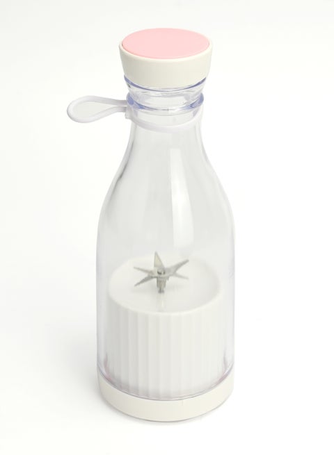Electric Portable Juicer Bottle White, Blender For Shakes And Smoothies, Type-C Personal Rechargeable Blender, Ultra-Sharp Blades, Multipurpose Bpa-Free Blender, Small Blender