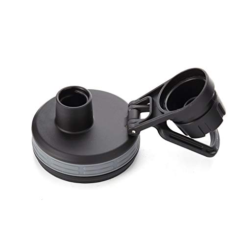 InstaCuppa Sports Sipper Lid Add On Thermosteel Bottle, Plastic, Black, 0.55 Litre - Image 3