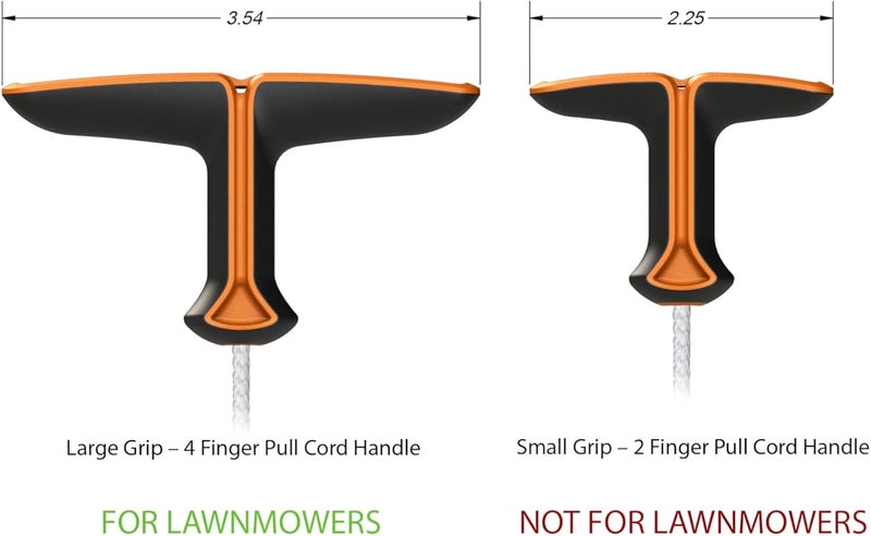 Diamondgrip Large with 92 Inch by 3.2 mm Unbreakable Gas Engine Pull Starter Recoil Replacement Cord Kit with Orange and Black Grip… - Image 4