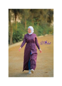 Puritopia Plum Maxi shirt dress  - Image 3