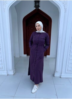Puritopia Plum Maxi shirt dress  - Image 2