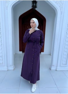 Puritopia Plum Maxi shirt dress  - Image 1