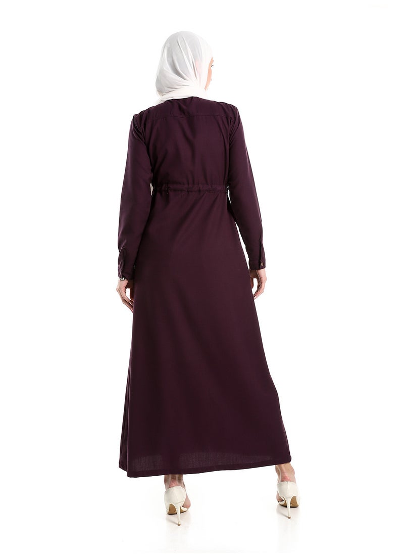 Puritopia - Plum Maxi shirt dress - Image 1