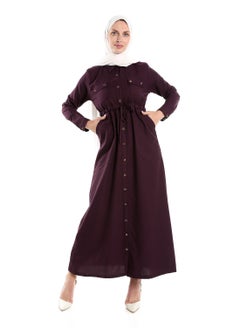 Puritopia Plum Maxi shirt dress  - Image 5