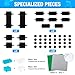 MANNIDOO 1600 Pieces Building Bricks Building Bulk Block with 2 Packs 24x24 Studs Sticky Plate and 46PCS Wheel Accessory Compatible with All Major Bricks Gfits for Kid 18 Shape16 Colo - Image 3