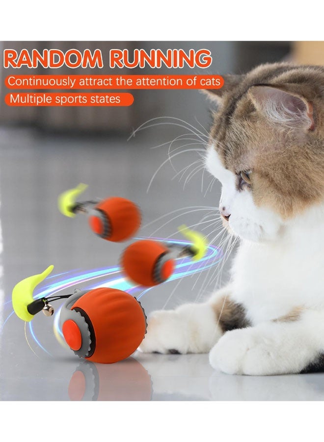 Pet Cat Intelligent Sensor Ball Electric Toy, Reduce Kitten Boredom, Encourages Physical Activity, Adjustable Ball Fast Rolling Carpet For Bedroom, Park - Image 4