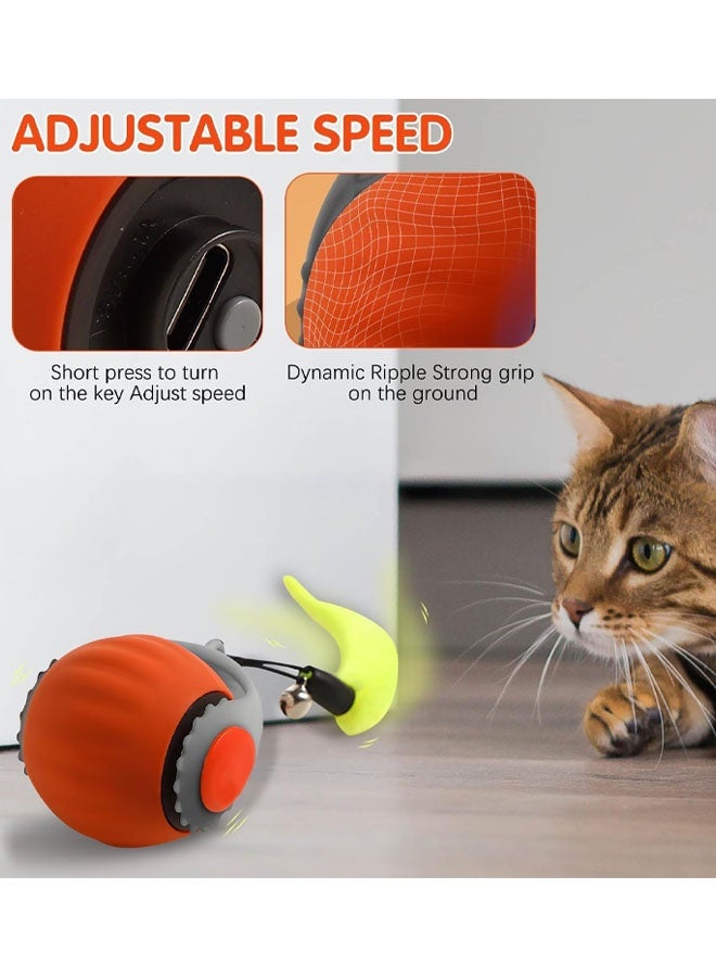 Pet Cat Intelligent Sensor Ball Electric Toy, Reduce Kitten Boredom, Encourages Physical Activity, Adjustable Ball Fast Rolling Carpet For Bedroom, Park - Image 3
