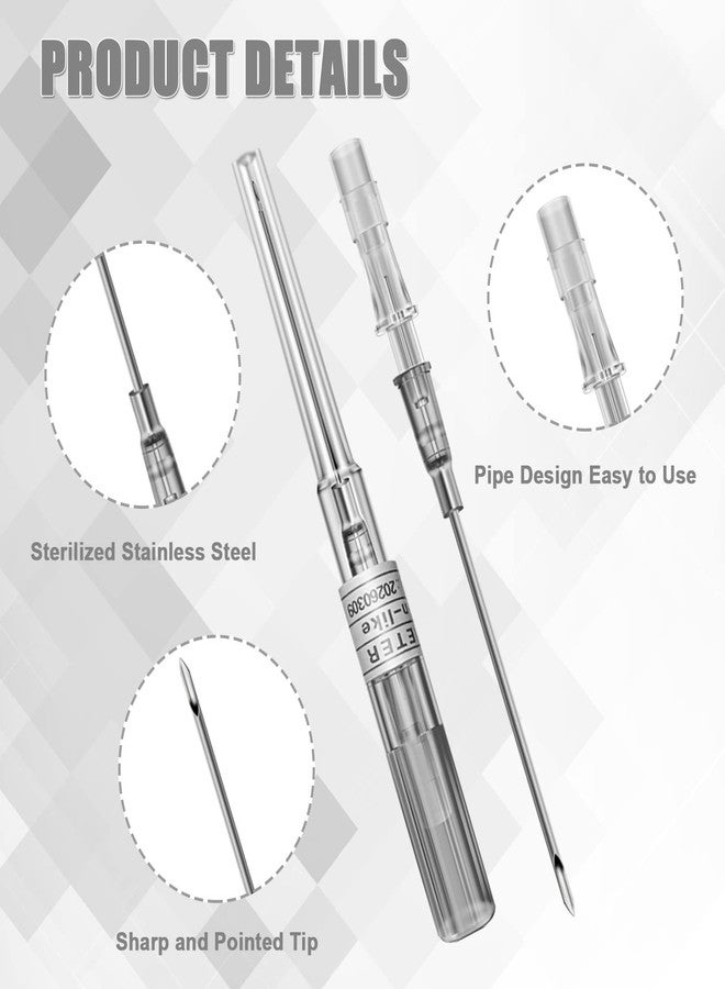Autdor Catheter Piercing - Autdor 10Pcs IV Catheter 16 Gauge Ear Nose Piercing Stainless Steel Hollow for Ear Nose Lip Tongue Belly Cartilage Piercing Kit - Image 4