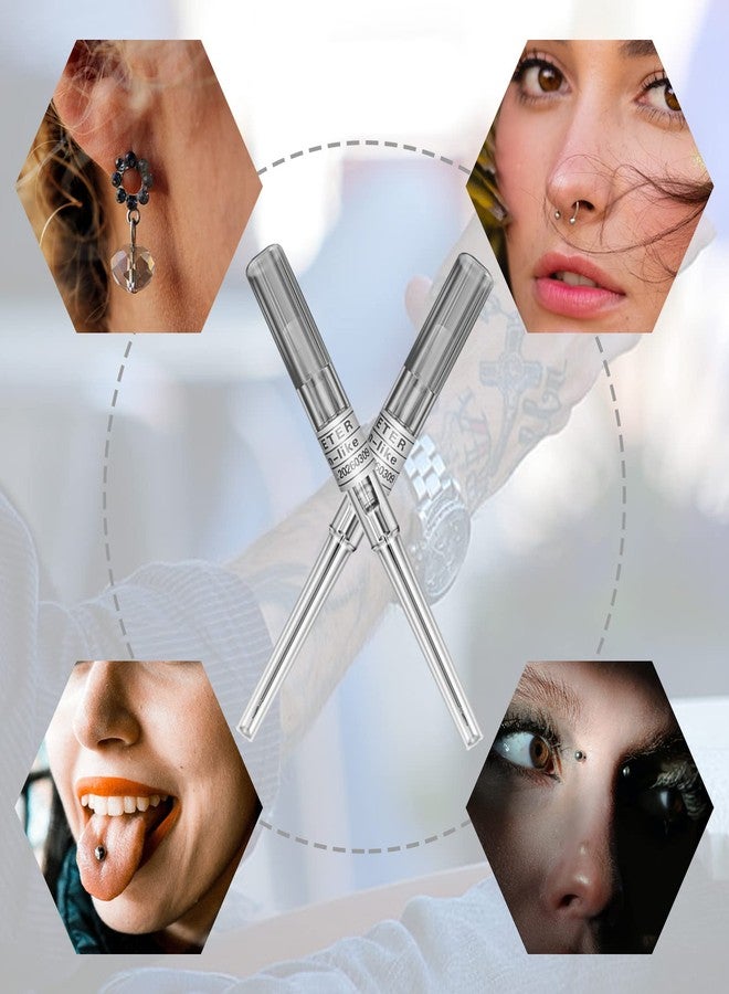 Autdor Catheter Piercing - Autdor 10Pcs IV Catheter 16 Gauge Ear Nose Piercing Stainless Steel Hollow for Ear Nose Lip Tongue Belly Cartilage Piercing Kit - Image 5