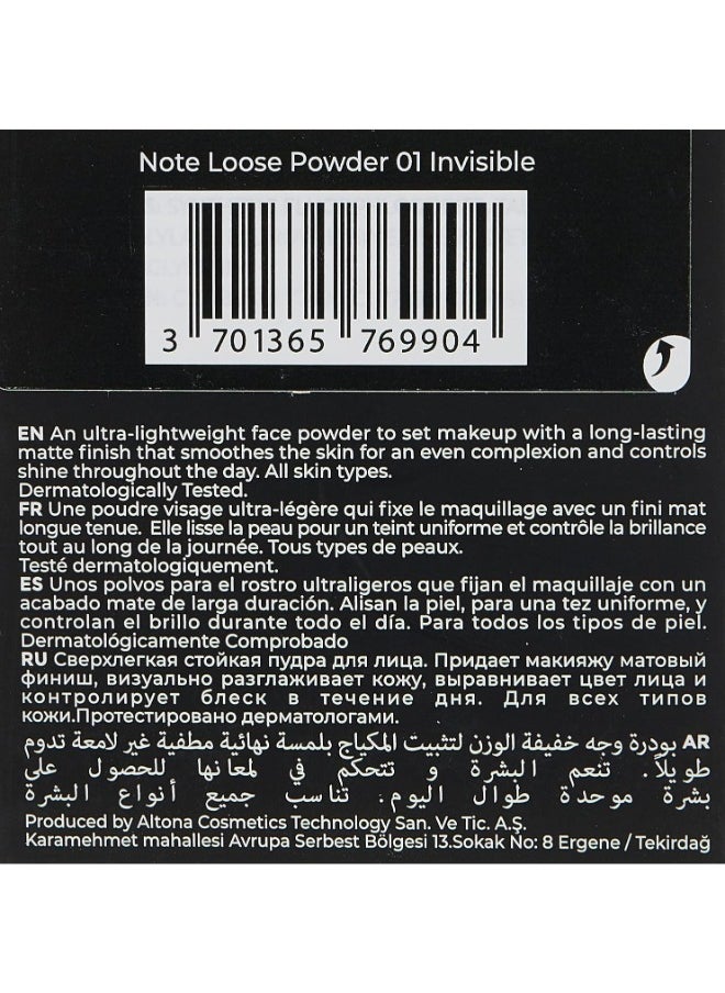 Note Note Loose Powder - No. 01 Invisible  - Image 4