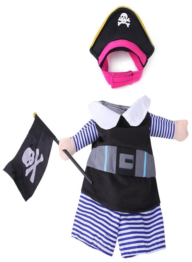 XIAOYU Pirate Dog Costume Pet Clothes Cat Apparel for Dog Cat Halloween Christmas Holiday Party Cosplay, XL - Image 2