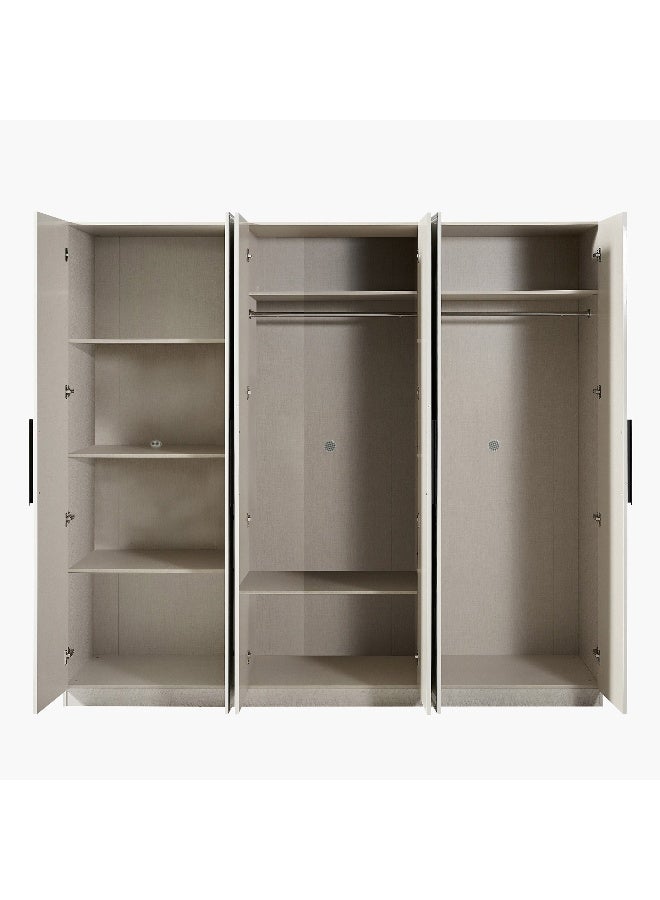 Home Box Grandeura 6-Door Wardrobe with Transparent Glass - Image 5