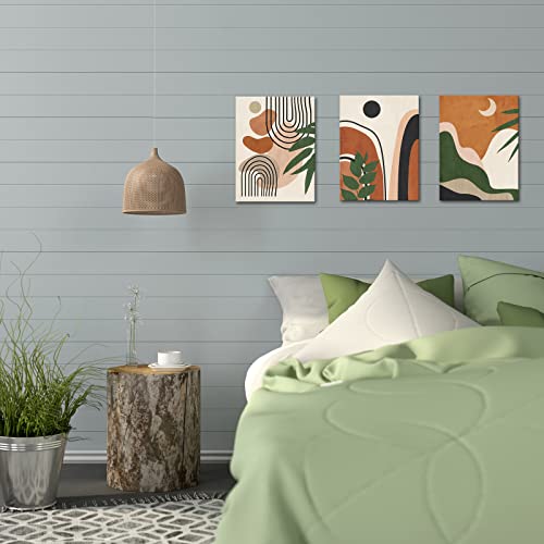 Visual Art Decor Boho Wall Art Bohemian Wall Decor Bathroom Art Wall Decor Boho Decor Framed Canvas Artwork Ready to Hang (Terracotta) - Image 4
