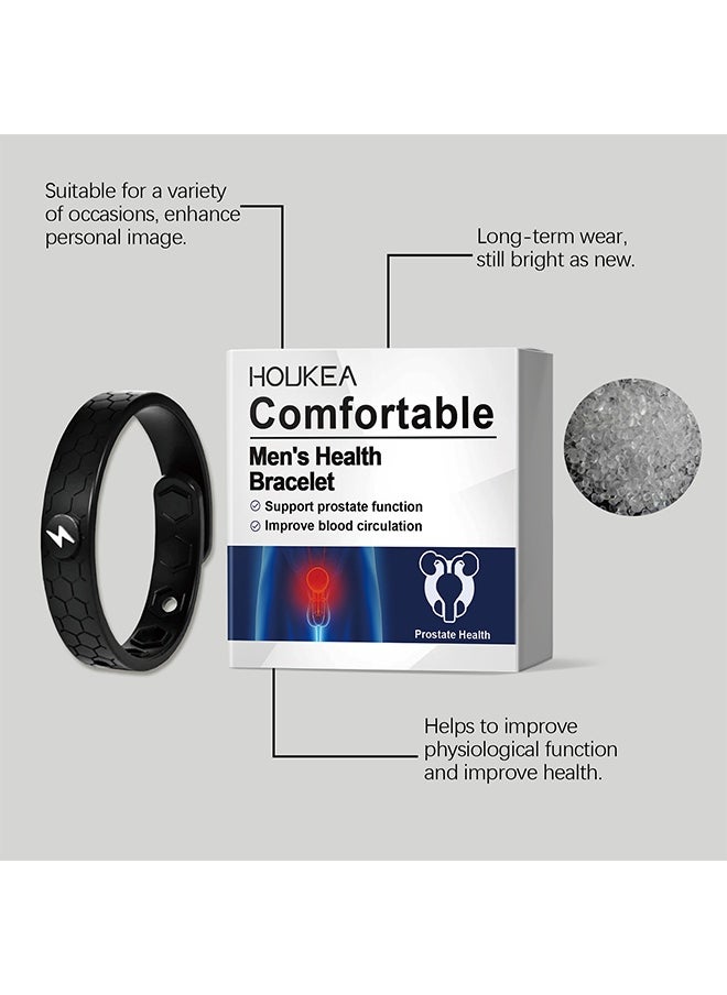 Houkea Men's Health Bracelet, Magnetic Copper Prostate Band, Support Prostate Function, lmprove Blood Circulation, Portable Wristband for Daily Care, Exercise and Sports  - Image 2