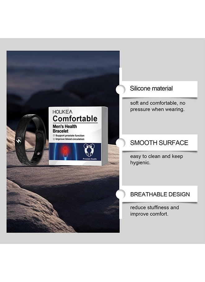 Houkea Men's Health Bracelet, Magnetic Copper Prostate Band, Support Prostate Function, lmprove Blood Circulation, Portable Wristband for Daily Care, Exercise and Sports  - Image 3