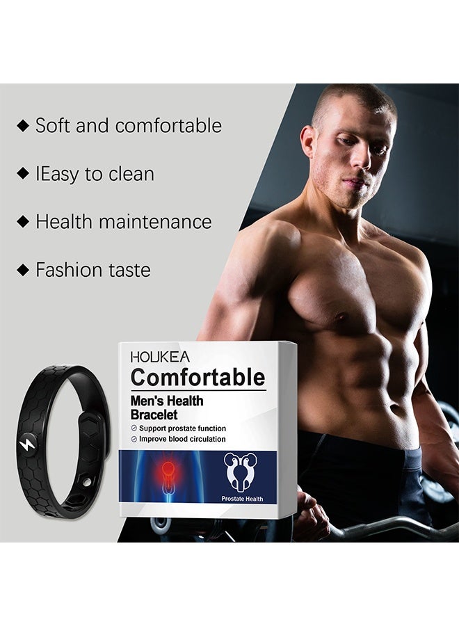 Men's Health Bracelet, Magnetic Copper Prostate Band, Support Prostate Function, lmprove Blood Circulation, Portable Wristband for Daily Care, Exercise and Sports