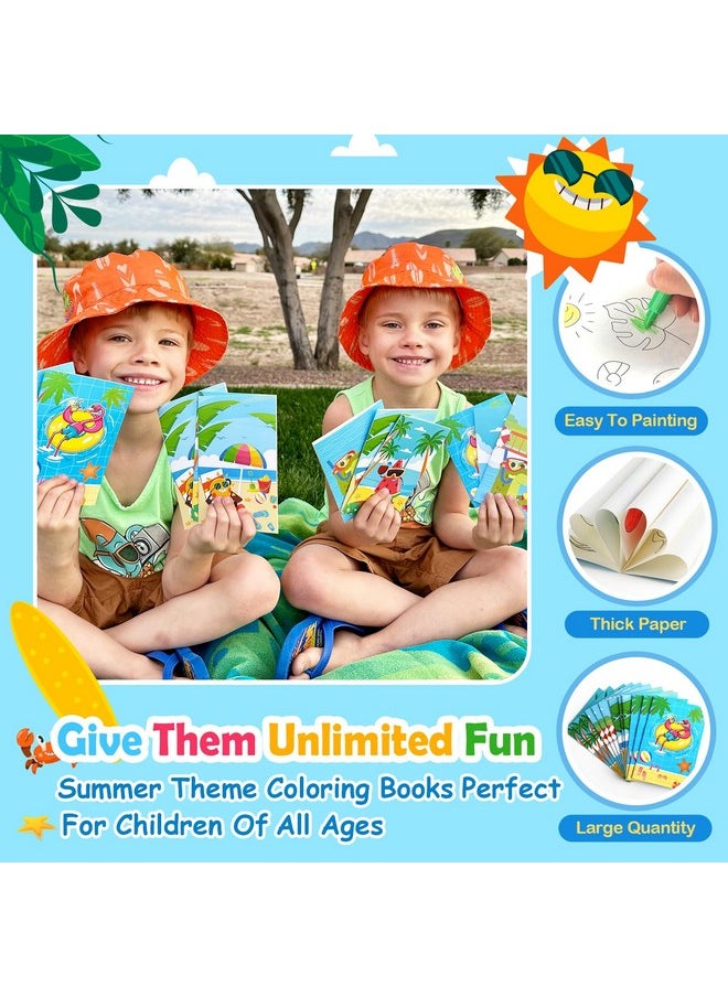 INNOCHEER Pool Party Favors Beach Party Favors For Kids 3-4-5-8-12, 96Pcs Goodie Bags Stuffers For Kids Summer Toys, Beach Balls, Crayons, Coloring Books Beach Pool Toys For Kids Ages 4-8-12 Pool Party Supplies  - Image 2