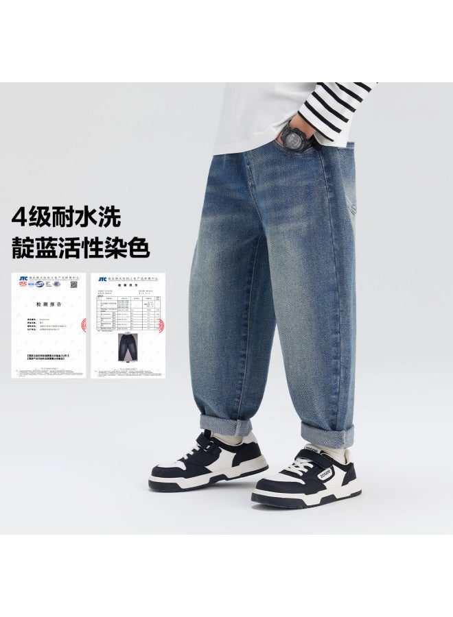 Zuoxi Boys' Jeans Spring/autumn Style Kids' Pants Long Pants Girls' Stylish Fall Loose Casual Fashionable Big Kids' Clothing - Image 4